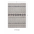 Linon Marion Novi Polyester 8' x 10' Area Rug in Cream