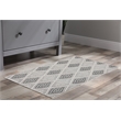 Linon Marion Marko Polyester 2' x 3' Accent Rug in Cream