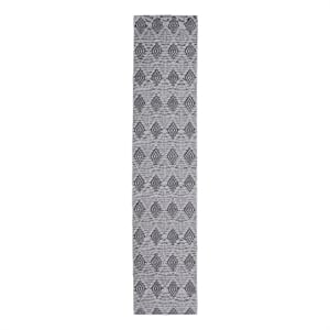 Linon Marion Marko Polyester 2' x 10' Runner Rug in Cream