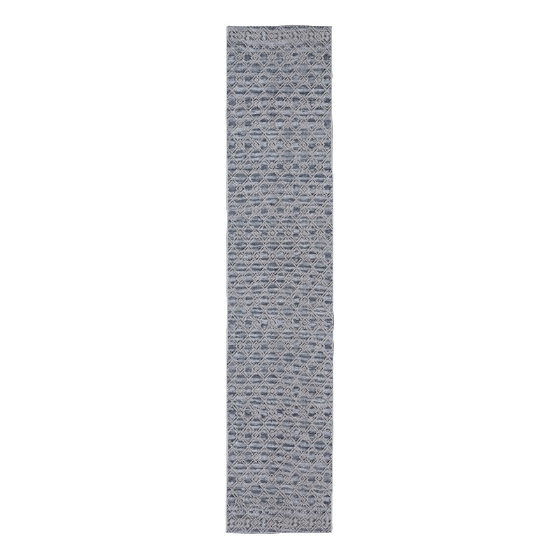 Linon Marion Helia Polyester 2' x 10' Runner Rug in Cream