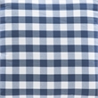 Linon Troyin White Wooden Storage Nook With Navy Cushions and Pillows