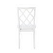 Linon Delia 5 Piece Wood Dining Set Lightly Burnished Edges in Antique White