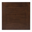 Linon Liz Rustic Wood 5 Piece Counter Height Dining Set Padded Seats in Brown