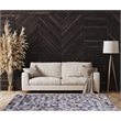 Linon Laredo Granbury Patchwork Polyester Faux Cowhide 5' X 7' Area Rug in Brown