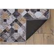 Linon Laredo Granbury Patchwork Polyester Faux Cowhide 5' X 7' Area Rug in Brown