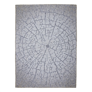 Linon Daylight Indoor Outdoor Reverb Polypropylene 6'6&quot X 9'6&quot Area Rug in Gray