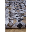 Linon Laredo Granbury Polyester Faux Cowhide 3' X 5' Accent Rug in Brown