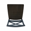 Linon Oz Wood X Back 2 Tone Counter Stool Set of 2 in Slate Blue