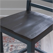 Linon Oz Wood X Back 2 Tone Counter Stool Set of 2 in Slate Blue