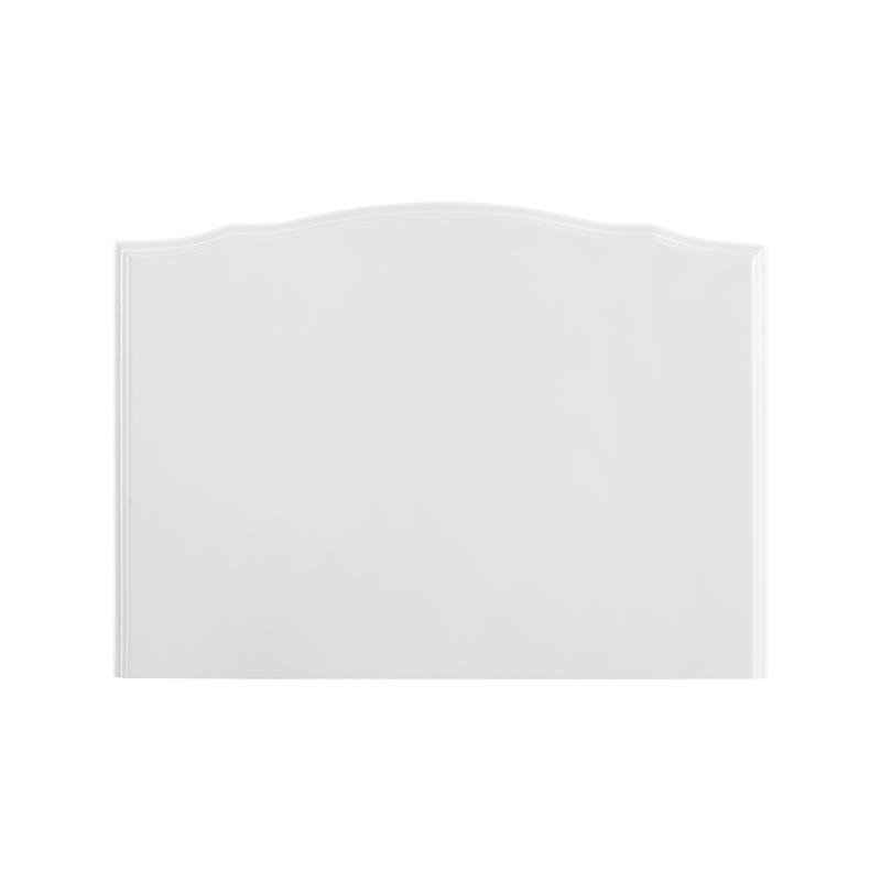 Linon Honor Jewelry Armoire Front Shutter Panel 4 Lined Drawers in White Wood