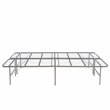 Linon Lowell Full Folding Platform Mattress Base in Grey Powder Coated Steel