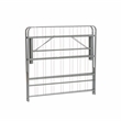 Linon Lowell Twin Folding Platform Mattress Base in Grey Powder Coated Steel