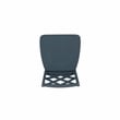 Linon Nico 3 Pce Counter Dining Set White Table/2 Chairs in Graphine Gray Wood