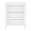 Linon Nico 3 Pce Counter Dining Set White Table/2 Chairs in Graphine Gray Wood