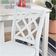Linon Nico 3 Pce Counter Dining Set Table with Storage/2 Chairs in White Wood