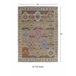 Linon Logan Adana Polyester 2' X 3' Accent Rug in Brown and Beige