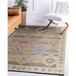 Linon Logan Adana Polyester 5' X 7' Area Rug in Brown and Beige