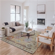 Linon Logan Adana Polyester 8' X 10' Area Rug in Brown and Beige
