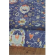 Linon Logan Edina Polyester 3' X 5' Accent Rug in Navy and Blue