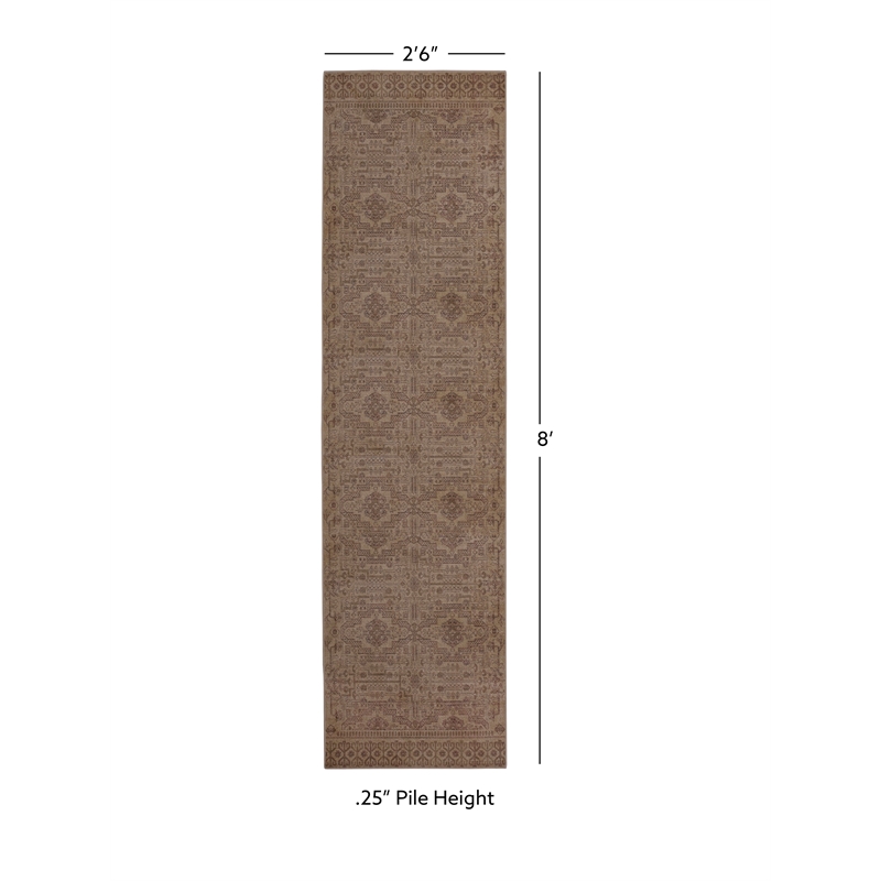 Linon Dillon Sylvester Sand and Beige 2'6