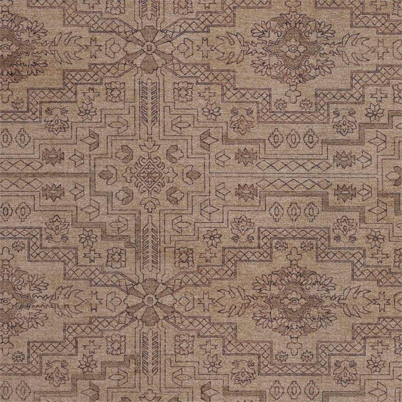 Linon Dillon Sylvester Sand and Beige 3' X 5' Accent Rug