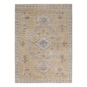 Linon Dillon Wren Sand and Ivory 8' X 10' Area Rug