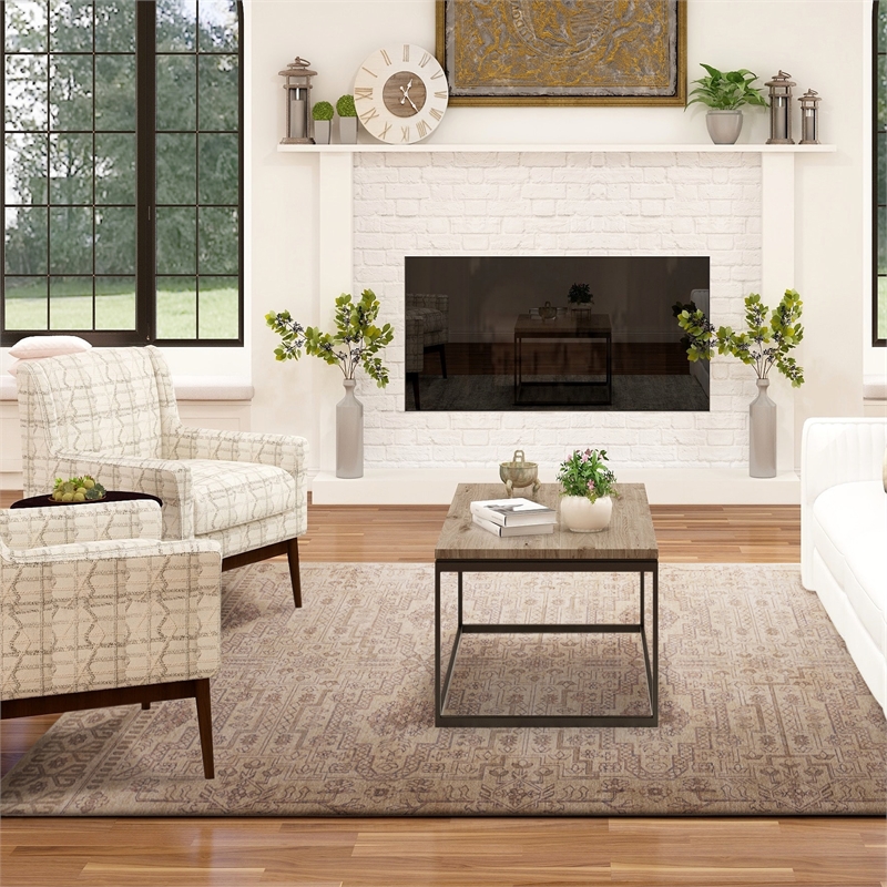 Linon Dillon Sylvester Sand and Beige 8' X 10' Area Rug