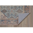 Linon Dillon Cordele Blue and Ivory 3' X 5' Accent Rug