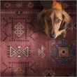 Linon Dillon Austin Red and Cream 5' X 7' Area Rug