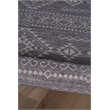 Linon Dillon Igor Grey and Ivory 3' X 5' Accent Rug