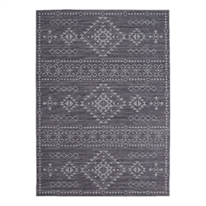 Linon Dillon Igor Grey and Ivory 3' X 5' Accent Rug