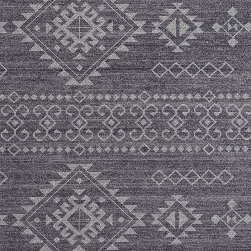linon dillon igor grey and ivory 5' x 7' area rug