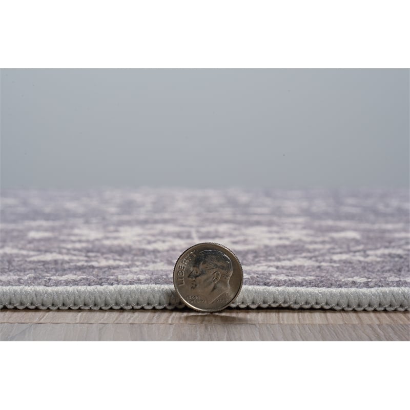 linon dillon igor grey and ivory 5' x 7' area rug