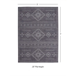 Linon Dillon Igor Grey and Ivory 5' X 7' Area Rug