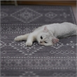 Linon Dillon Igor Grey and Ivory 8' X 10' Area Rug