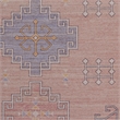 Linon Dillon Emmie Pink and Blue 3' X 5' Accent Rug
