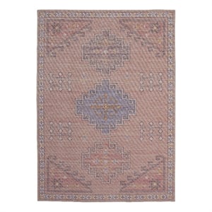 Linon Dillon Emmie Pink and Blue 8' X 10' Area Rug
