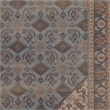 Linon Dillon Cordele Blue and Ivory 5' X 7' Area Rug