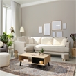 Linon Dillon Cordele Blue and Ivory 8' X 10' Area Rug