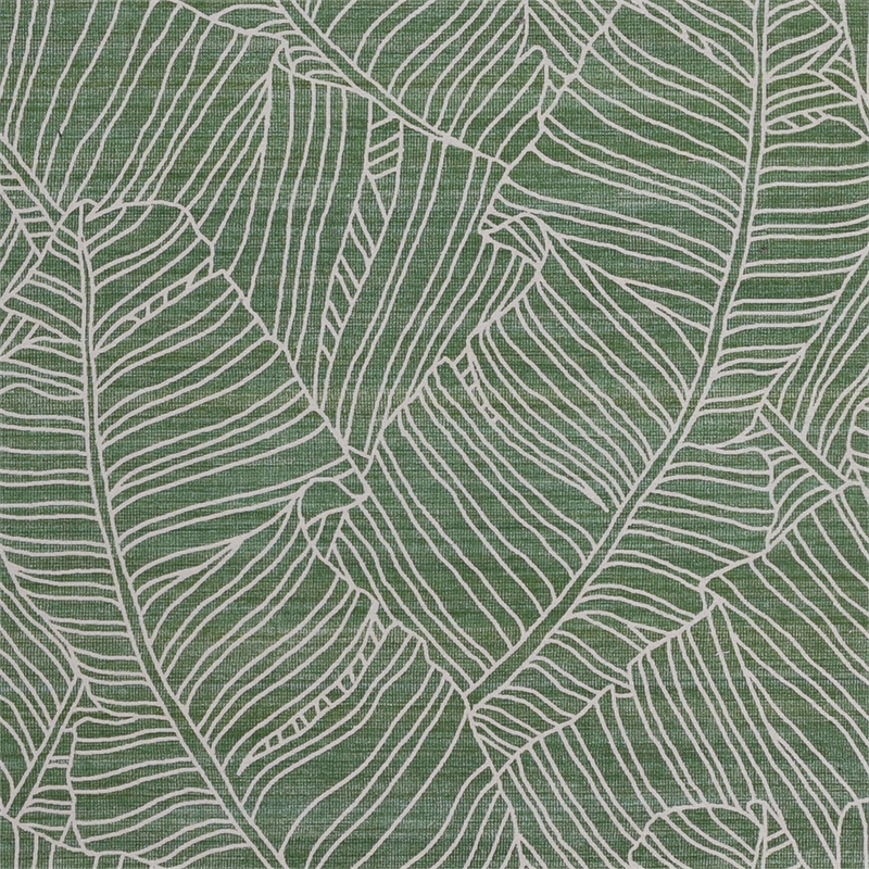 Linon Indoor Outdoor Washable Bondi Green & Ivory 5' X7' Area Rug
