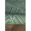 Linon Indoor Outdoor Washable Bondi Green & Ivory 5' X7' Area Rug