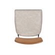 Linon Ryder Counter Stool Cream Faux Leather Padded Seat Steel Frame in Black