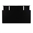 Linon Ryker Rattan Desk in Black
