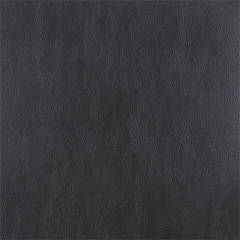 Corin Swivel Accent Chair in Black Faux Leather Tufted Upholstery