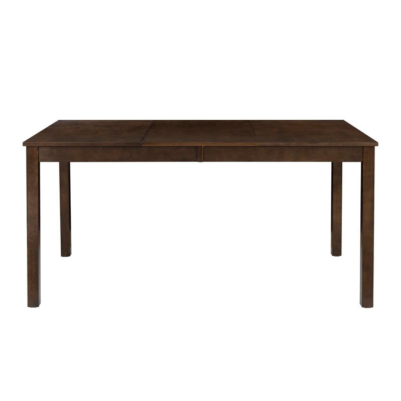 Warren Sturdy Rectangle Dining Table in Warm Brown Solid Wood