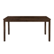 Warren Sturdy Rectangle Dining Table in Warm Brown Solid Wood