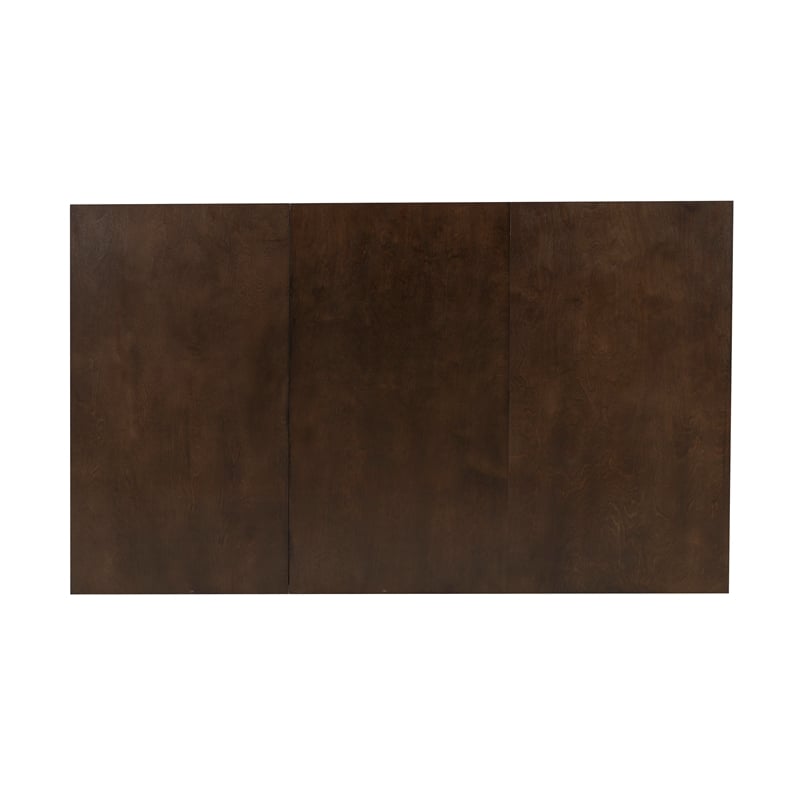 Warren Sturdy Rectangle Dining Table in Warm Brown Solid Wood