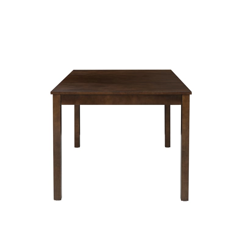 Warren Sturdy Rectangle Dining Table in Warm Brown Solid Wood