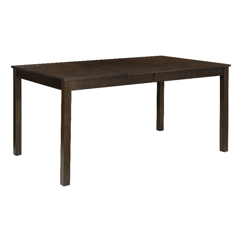 Warren Sturdy Rectangle Dining Table in Warm Brown Solid Wood