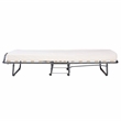 Linon Luxor Folding Bed with Memory Foam in Beige